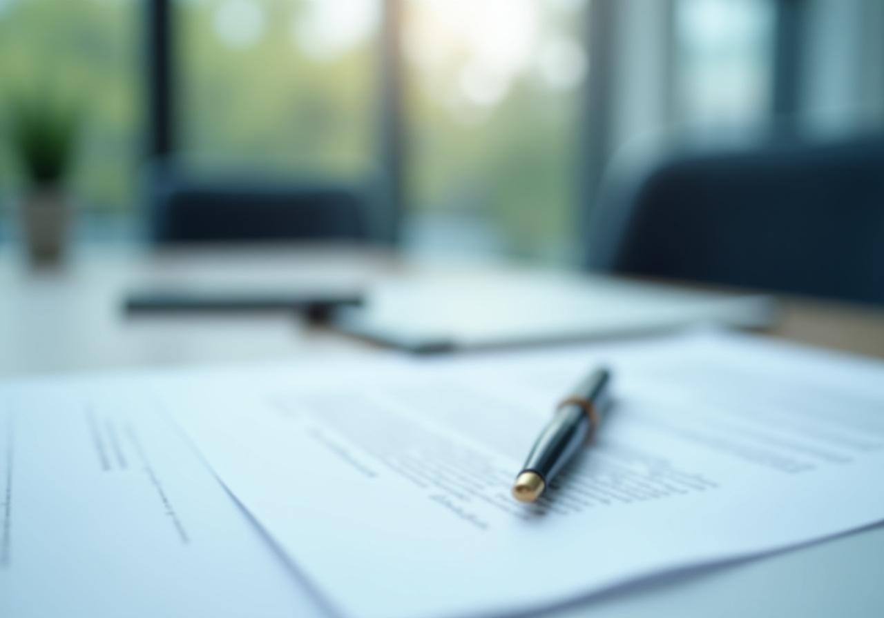 Professionelle Vertragsunterzeichnung in einem Zürcher Büro